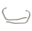 Silver Stallion bend pipes for Royal Enfield Classic 650 cruiser silver finish