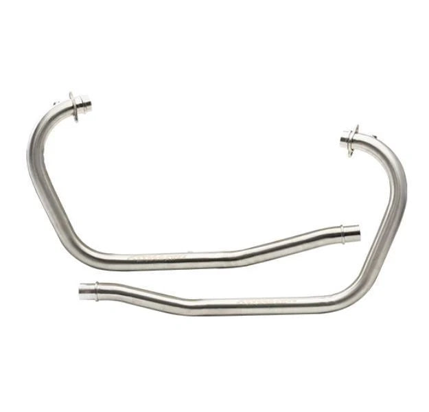 Silver Stallion bend pipes for Royal Enfield Classic 650 cruiser silver finish