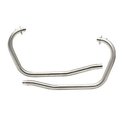 Silver Stallion bend pipes for Royal Enfield Classic 650 cruiser silver finish