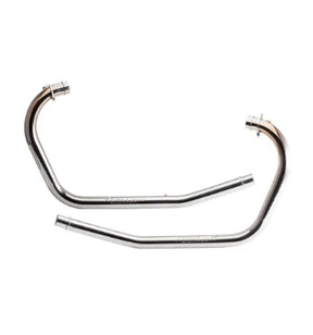Silver Stallion Free Flow Bend Pipes for Royal Enfield Super Meteor 650 Silver
