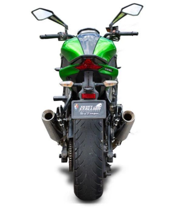 Silver Stallion full system exhaust for Kawasaki Z1000 silver finish performance exhaust