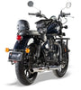 Silver Stallion Black Matte exhaust for Royal Enfield Classic 350 Reborn


