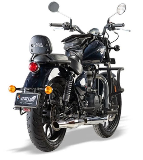 Silver Stallion Polished Silver Exhaust for Royal Enfield Classic 350 Reborn

