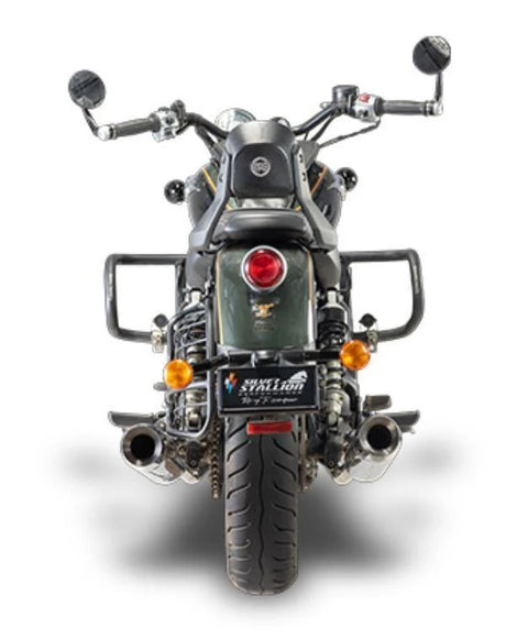 Silver Stallion Exhaust For Royal Enfield Super Meteor 650-Twin-Silver - Silver Stallion Performance