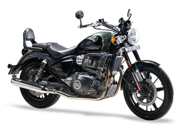 Silver Stallion Exhaust For Royal Enfield Super Meteor 650-Twin-Silver - Silver Stallion Performance