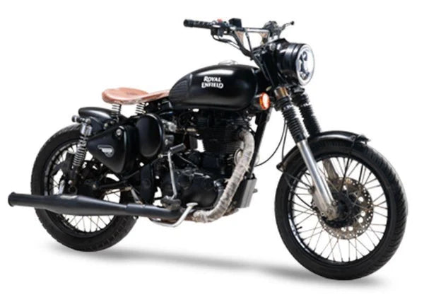 Silver Stallion Sturdy brushed exhaust for Royal Enfield Classic 350
