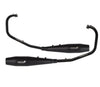 Silver Stallion full system exhaust for Royal Enfield Interceptor 650 and Continental GT 650 silver black matte brushed