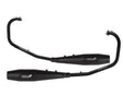 Silver Stallion full system exhaust for Royal Enfield Interceptor 650 and Continental GT 650 silver black matte brushed