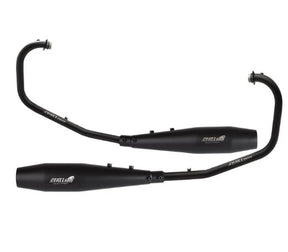 Silver Stallion full system exhaust for Royal Enfield Interceptor 650 and Continental GT 650 silver black matte brushed