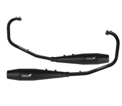 Silver Stallion full system exhaust for Royal Enfield Interceptor 650 and Continental GT 650 silver black matte brushed