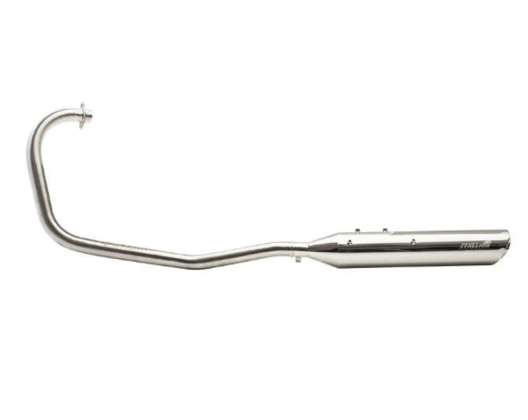 Silver Stallion full system exhaust for Royal Enfield Classic 650 silver black matte brushed