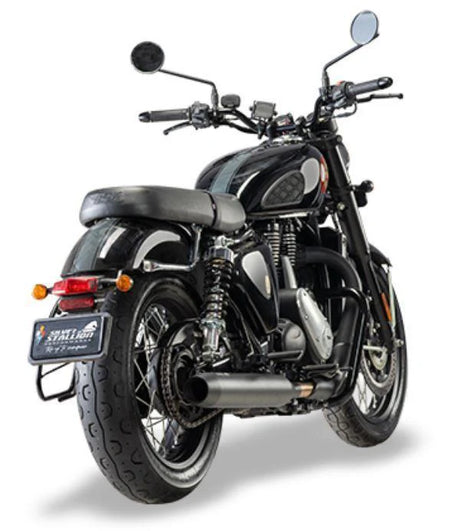 Silver Stallion Ranger performance exhaust for BSA Gold Star 650 brushed silver black matte