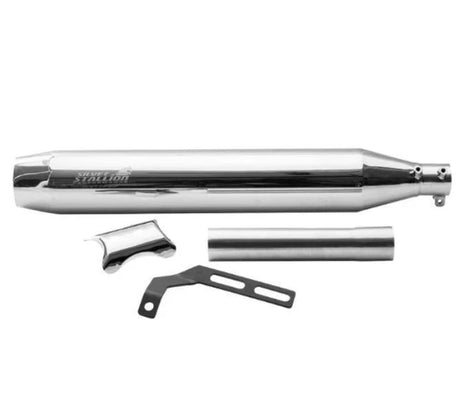Silver Stallion Ranger performance exhaust for BSA Gold Star 650 silver black matte brushed