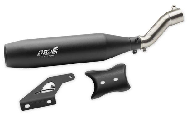 Silver Stallion Performance Exhaust for Triumph Speed 400 Matte Black
