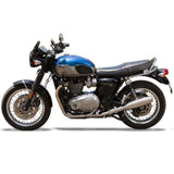 Silver Stallion full system exhaust for Triumph Bonneville T120 1200 silver finish