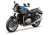 Silver Stallion full system exhaust for Triumph Bonneville T120 1200 silver finish