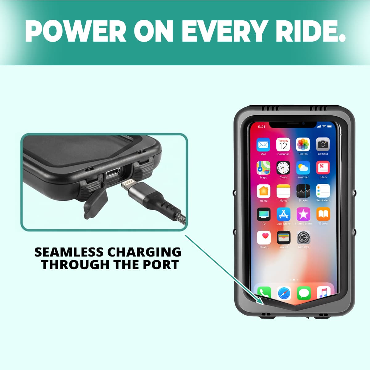 Simtac MagLock MHML-PRO waterproof motorcycle mobile holder

