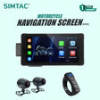SIMTAC M10 Motorcycle GPS CarPlay Dash Cam System