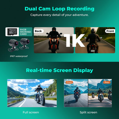 SIMTAC M10DT Motorcycle GPS CarPlay TPMS System