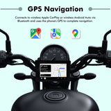 SIMTAC M2 Motorcycle GPS Navigation Display with Wireless Apple CarPlay Android Auto Bluetooth and IP67 Waterproof Touchscreen