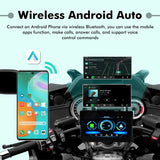 SIMTAC M2 Motorcycle GPS Navigation Display with Wireless Apple CarPlay Android Auto Bluetooth and IP67 Waterproof Touchscreen