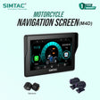 SIMTAC M4D Motorcycle Dash Cam with Dual 1080P Cameras CarPlay Android Auto GPS Navigation DVR System