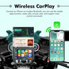 SIMTAC M4D Motorcycle Dash Cam with Dual 1080P Cameras CarPlay Android Auto GPS Navigation DVR System