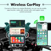SIMTAC M6DT Motorcycle GPS Navigation System with CarPlay Android Auto Dual Dash Cam TPMS and Smart 5 Inch Display