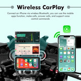 SIMTAC M6DT Motorcycle GPS Navigation System with CarPlay Android Auto Dual Dash Cam TPMS and Smart 5 Inch Display