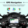 SIMTAC M6DT Motorcycle GPS Navigation System with CarPlay Android Auto Dual Dash Cam TPMS and Smart 5 Inch Display