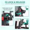 Simtac JQLC2-PRO Bike Mobile Holder with Dual USB Fast Charger and Vibration Damper for Motorcycle Scooter Bicycle