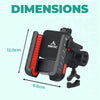 Simtac JQLC2-PRO Bike Mobile Holder with Dual USB Fast Charger and Vibration Damper for Motorcycle Scooter Bicycle