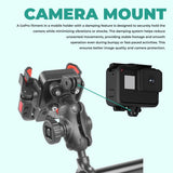 Simtac JQLC2-PRO Bike Mobile Holder with Dual USB Fast Charger and Vibration Damper for Motorcycle Scooter Bicycle