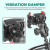 Simtac Quick Lock Jaw Grip Pro Plus Bike Mobile Holder with Vibration Damper for Motorcycle Scooter Bicycle