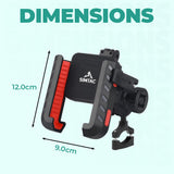 Simtac Quick Lock Jaw Grip Pro Plus Bike Mobile Holder with Vibration Damper for Motorcycle Scooter Bicycle