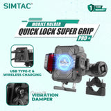 Simtac SQL2-WC-PRO wireless charging motorcycle phone holder

