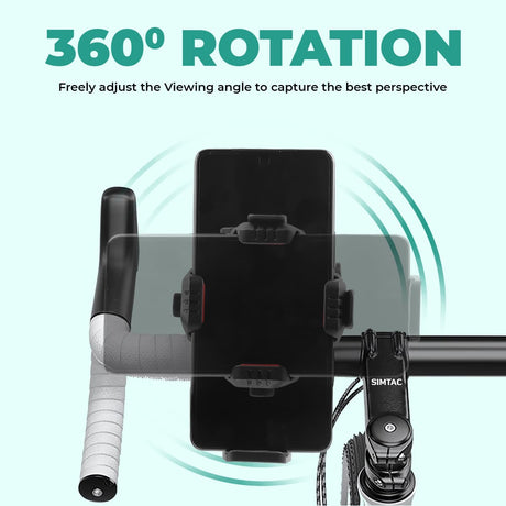 Simtac SQL2-PRO Quick Lock Super Grip Bike Mobile Holder with Vibration Damper for Motorcycle Scooter Bicycle