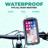 Simtac Splash Guard X MHWPWC-PRO Waterproof Bike Mobile Holder with Wireless Charger USB-C Charging and Vibration Damper
