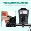 Simtac Splash Guard X MHWPWC-PRO Waterproof Bike Mobile Holder with Wireless Charger USB-C Charging and Vibration Damper