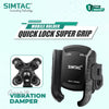Simtac SQL1-PRO Super Grip Quick Lock Bike Mobile Holder with Vibration Damper for Motorcycle Scooter Bicycle