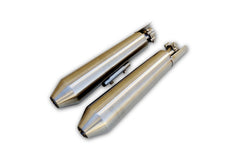 SLIP-ONS EXHAUST FOR RE 650 BRUSHED STEEL FINISH (SHORT TYPE)