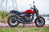 PowerRage Slip On Exhaust Royal Enfield Hunter 350 Black Finish
