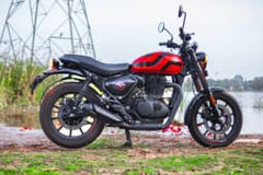 PowerRage Slip On Exhaust Royal Enfield Hunter 350 Black Finish
