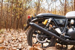 PowerRage Slip On Exhaust Royal Enfield Interceptor 650 Black Finish

