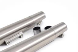 PowerRage Slip On Exhaust Royal Enfield Interceptor 650 Brushed Steel

