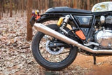 PowerRage Slip On Exhaust Royal Enfield Interceptor 650 Brushed Steel
