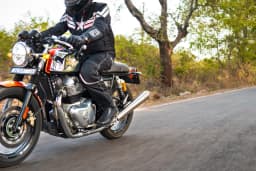 PowerRage Slip On Exhaust Royal Enfield Interceptor 650 Brushed Steel
