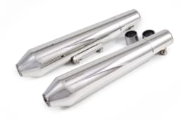 PowerRage Slip On Exhaust Royal Enfield Interceptor 650 Polish Short
