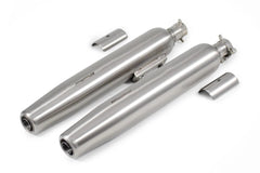PowerRage Slip On Exhaust Royal Enfield Super Meteor 650 Brushed Steel

