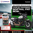 CRANK1 CB692 sintered front brake pads for Harley Davidson Softail Fat Bob (2018 Onwards) premium motorcycle braking upgrade.